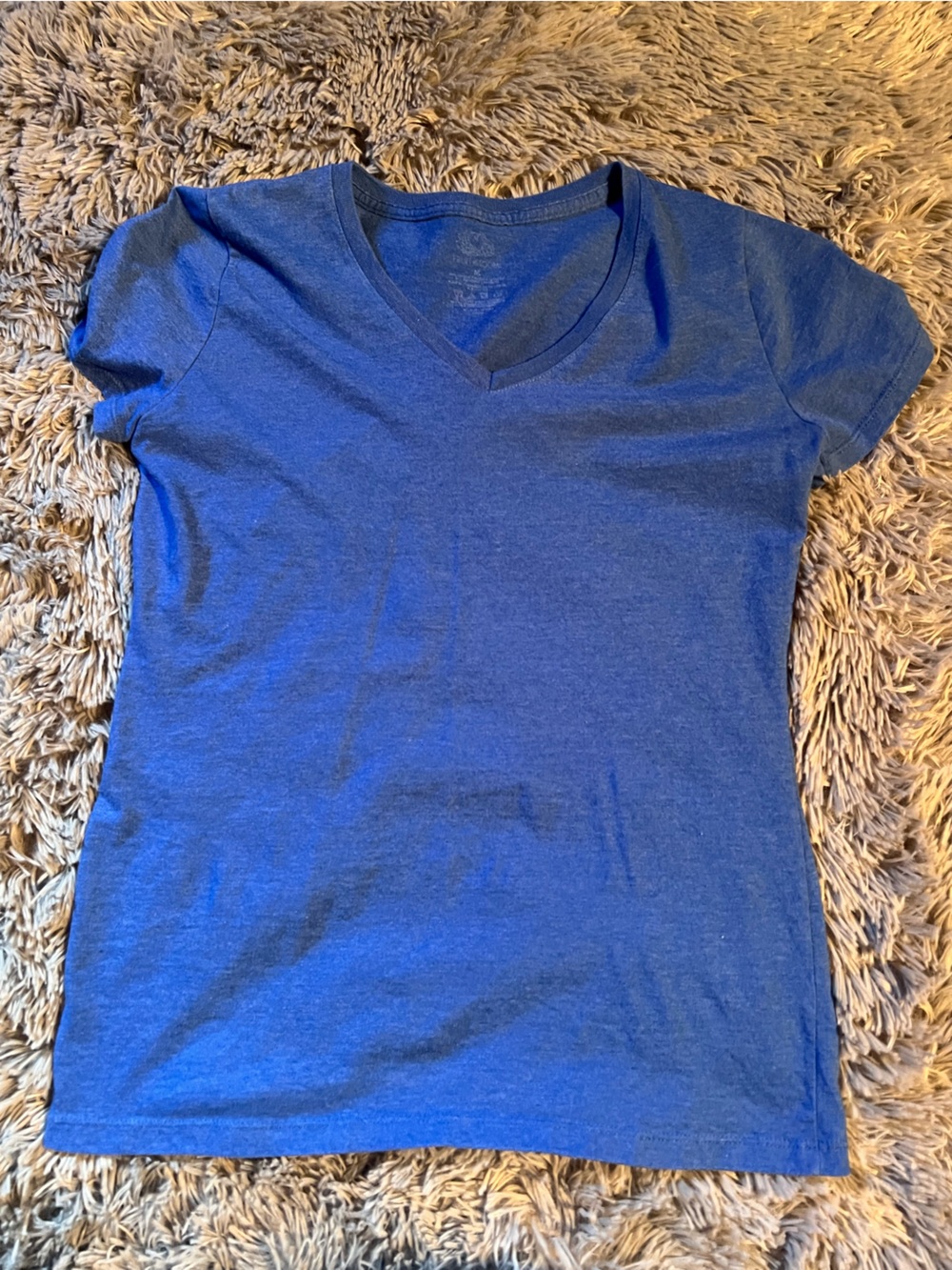 Basic Blue Crew Neck Tee